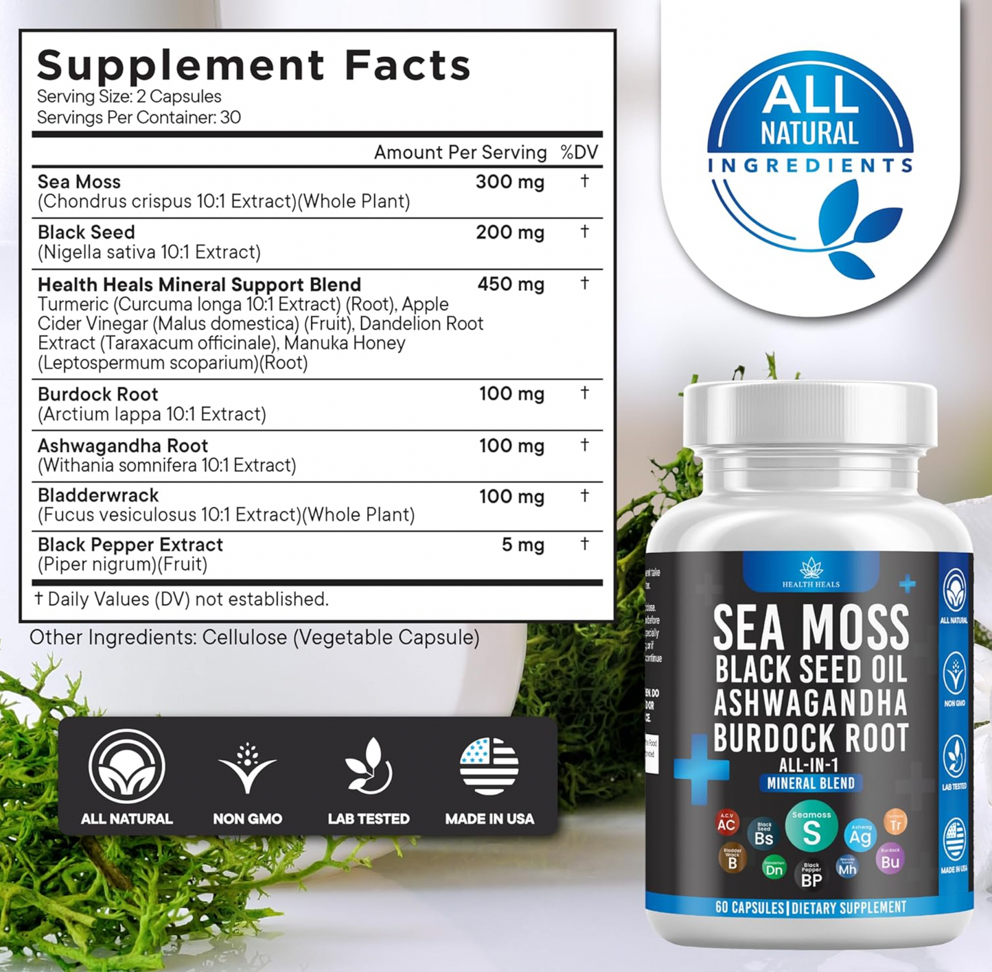 Premium Irish Sea Moss All-in-1 Mineral Blend